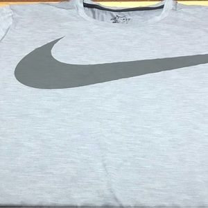 Nike DRI-FIT mens large shirt in grey.